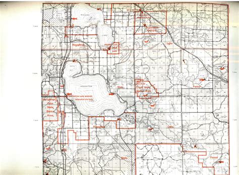 1964 Michigan Conservation Department Map of Roscommon County - Detailed