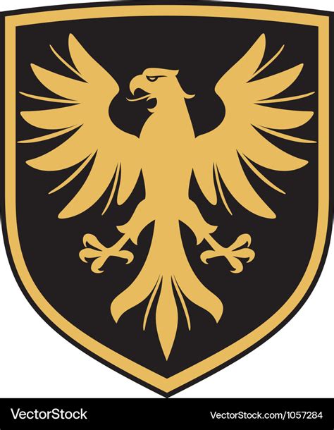 Eagle - coat of arms Royalty Free Vector Image