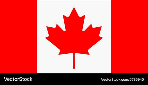 Canada flag Royalty Free Vector Image - VectorStock