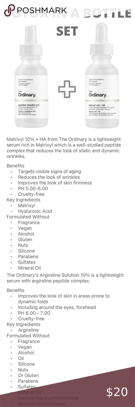 $14 ️‍🔥 The Ordinary Argireline Solution Matrixyl 10% HA BOTOX IN A BOTTLE NEW | The ordinary ...