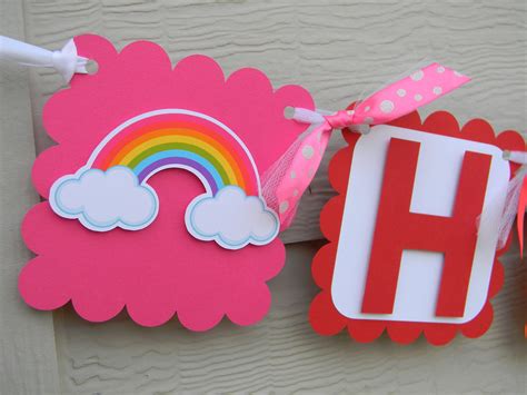 Rainbow Banner, Custom Birthday Banner, Rainbow Party Decorations | Custom birthday banners ...