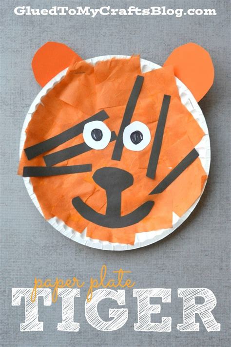 Paper Plate Tiger Craft Idea For Kids | Zoo animal crafts, Jungle crafts, Animal crafts for kids