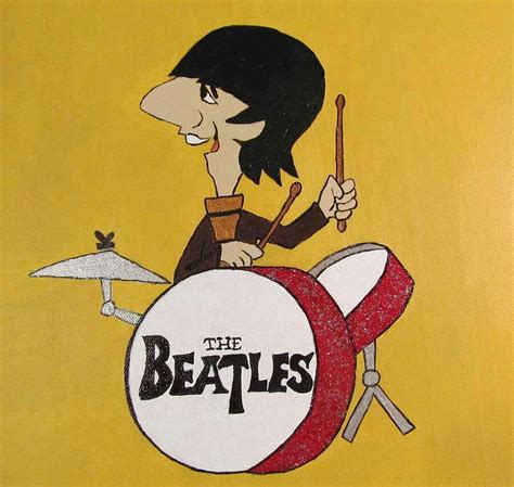 Ringo Starr Beatles Cartoon / Wallpaper : illustration, anime, cartoon ...