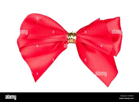 Red bow isolated on white background Stock Photo - Alamy