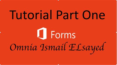 Microsoft Forms Tutorial - Part One - YouTube