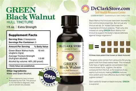 Green Black Walnut Hull Tincture 4 oz Food, Beverages Tobacco Food Items Nuts Seeds Walnuts