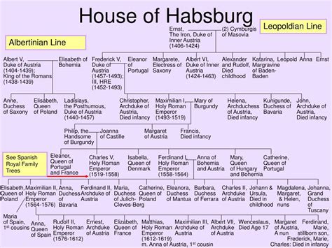 House Of Habsburg Family Tree