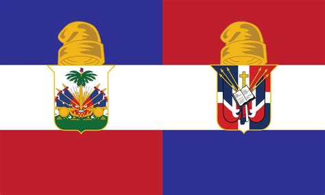 United Hispaniola Flag in the style of Austria-Hungary flag. : vexillology