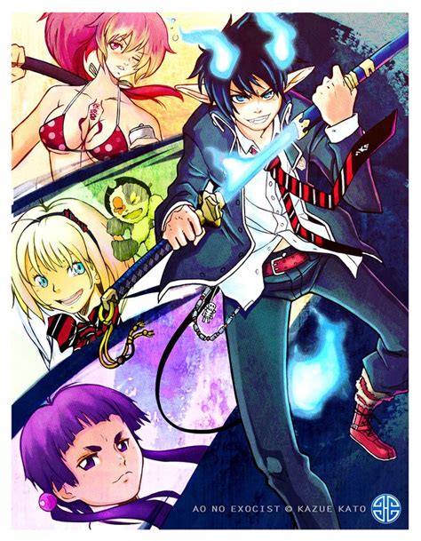 Shiemi, Shura, Izumo & Rin Okumura - Blue Exorcit / Ao no Exorcit ...