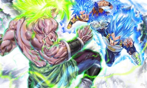 Goku And Vegeta Vs Broly Dragon Ball Z Dragon Ball Super Dragon | The ...