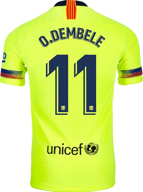 2018/19 Nike Ousmane Dembele Barcelona Away Match Jersey - SoccerPro