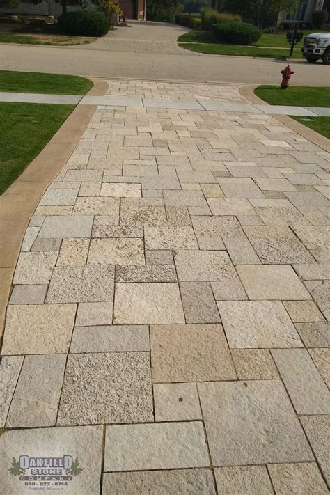 Natural Dimensional Stone Driveway - Oakfield Stone Pavers. Dream Home Design Natural Stone ...