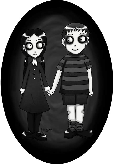 Wednesday and Pugsley Addams by Ravenous-Decay on DeviantArt