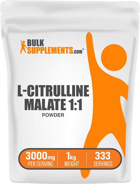 L-Citrulline DL-Malate Powder | Nitric Oxide Boost | Amino Acid Powder