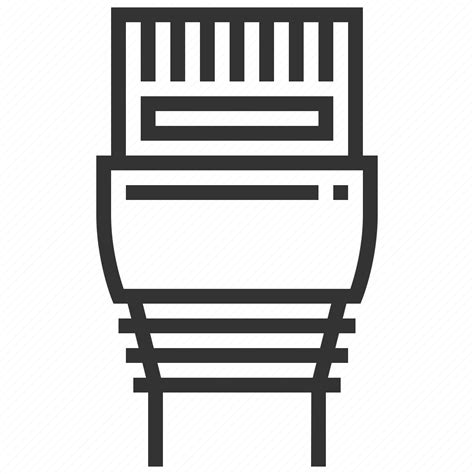 Cable, connector, rj45, data, electric, plug, wire icon - Download on ...