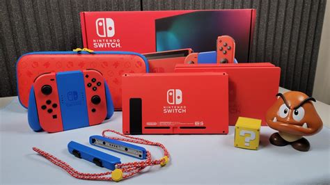 Mario Red & Blue Edition Switch: Unboxing, Color Comparisons - YouTube