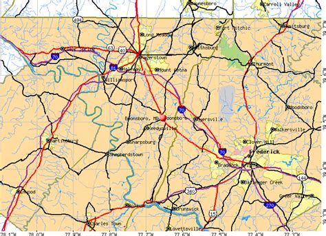 Boonsboro Maryland Map - ToursMaps.com