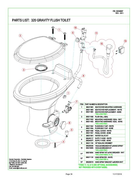 Dometic 310 Toilet Parts Breakdown Guide