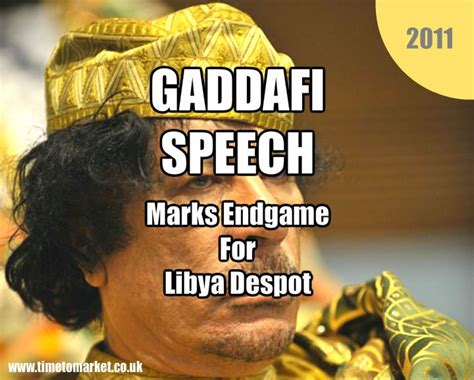 Gaddafi Speech Marks Tripoli Endgame For Libyan Leader