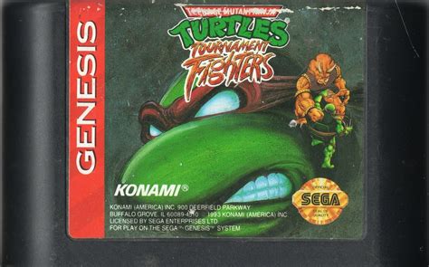 Teenage Mutant Ninja Turtles: Tournament Fighters (1993) Genesis box ...