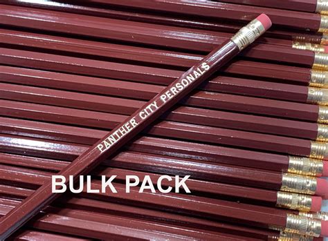 Personalized Pencils Bulk Pack Box of 50 Business | Etsy