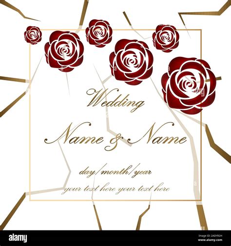 Elegant marriage invitation. Wedding concept - Vector illustration Stock Vector Image & Art - Alamy