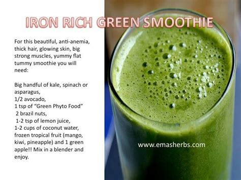 Pin by Parker on Juicing | Iron rich smoothie, Foods with iron, Iron ...