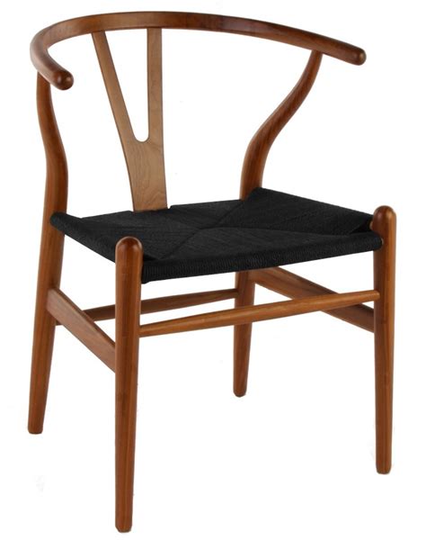 Wood Wishbone Y Chair, Black - Dining Chairs - AdvancedInteriorDesigns