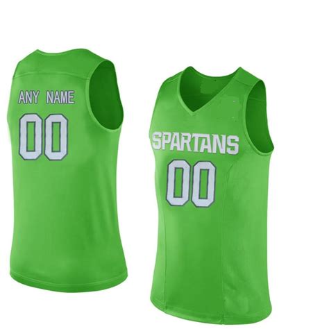 Michigan State Spartans Customizable Basketball Jersey – Best Sports ...