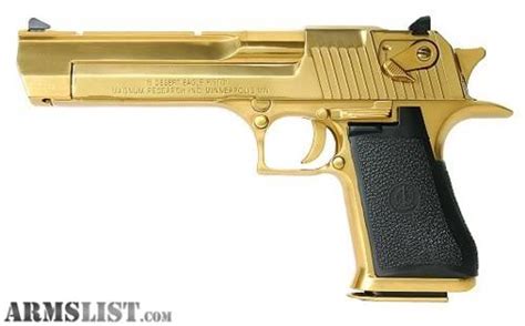 ARMSLIST - For Sale: Gold Desert eagle 50 cal