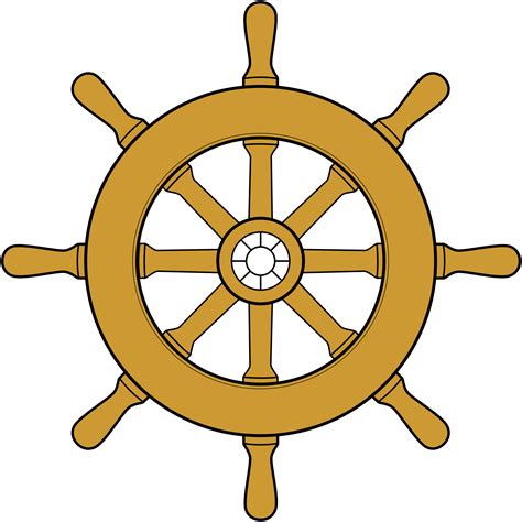 Nautical clipart steering wheel, Nautical steering wheel Transparent ...