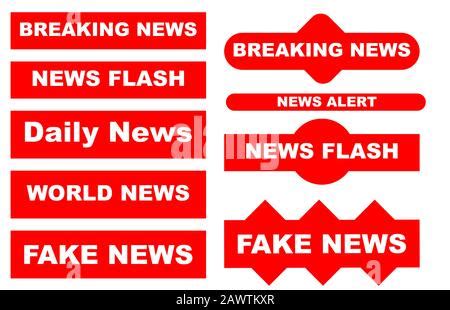 Abstract Red Breaking News Backdrop Template Stock Photo - Alamy