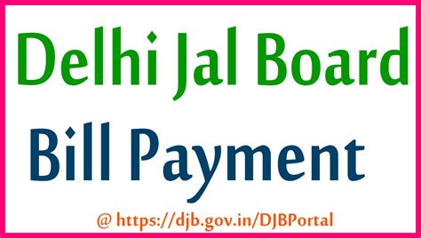 4Delhi Jal Board Bill Payment Online & Duplicate Bill 2024