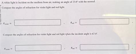 Solved For a certain optical medium the speed of light | Chegg.com