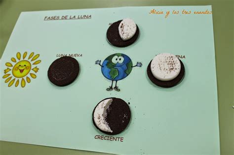 Resultado de imagen para fases de la luna con galletas oreo | Actividades de la luna, Fases de ...