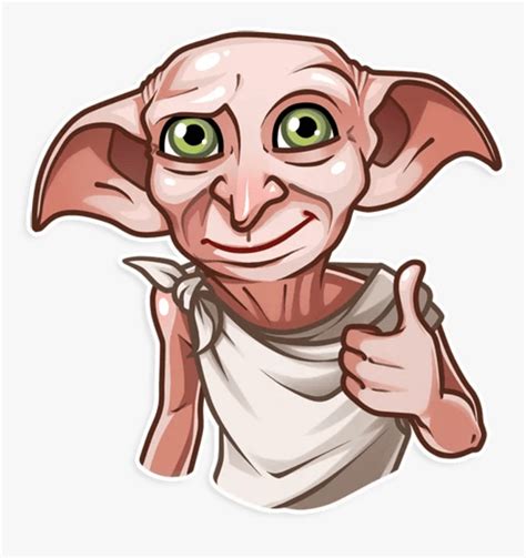 #harrypotter #dobby #sticker Harry Potter - Harry Potter Dobby Stickers, HD Png Download is free ...