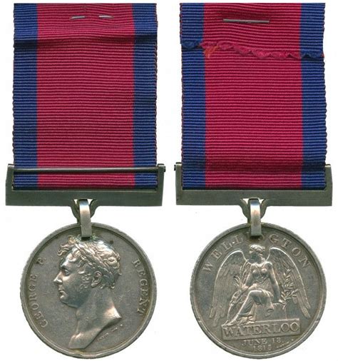 Waterloo Medal to Capt H S Blanckley Price £9,975. The Waterloo medal ...