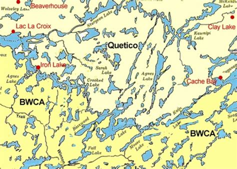 Boundary Waters Canoe Area map | Boundary waters canoe area, Area map ...