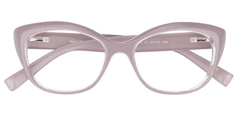 Lorelei Cat Eye Light/Purple Eyeglasses | Vooglam