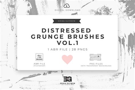 Photoshop Distressed Grunge Brushes | Creative Market