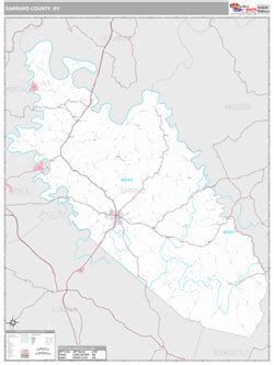 Garrard County, KY Map (Premium Style)