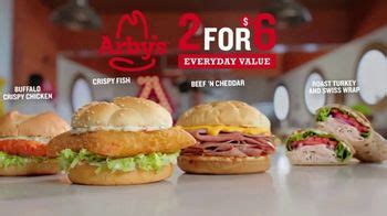 Arby's 2 for $6 Crispy Fish Sandwiches TV Spot, 'Catching Crispy, Flaky Fish: Everyday Value ...