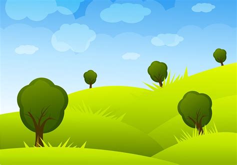 Cartoon Landscape Vector | Cartoon background, Vector art design, Vector art