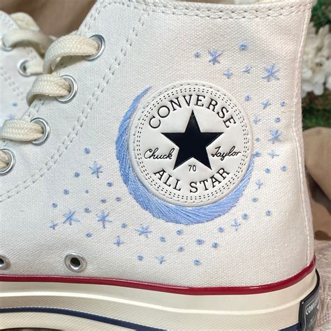 Convesr Chuck Taylor Embroidered Personalized/custom Converse - Etsy