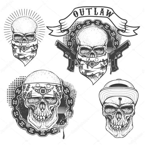 Gangster Skull Tattoo