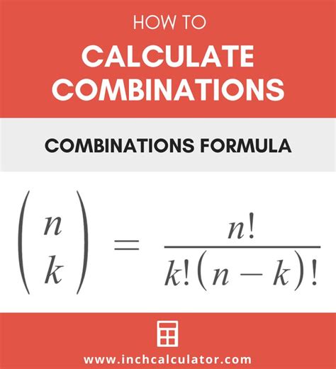 Combination Calculator | Studying math, Math methods, Math formulas