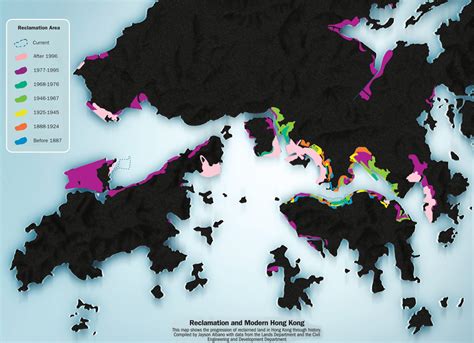 Progression of reclaimed land in Hong Kong [x-post r/HongKong] [977 x 707] : r/MapPorn