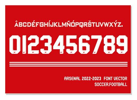 Font Vector Arsenal 2022/2023 Font SVG AI Eps Pdf TTF / - Etsy Ireland