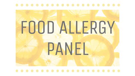 Food Allergy Panel - Dr. Nicole Cain, ND, MA