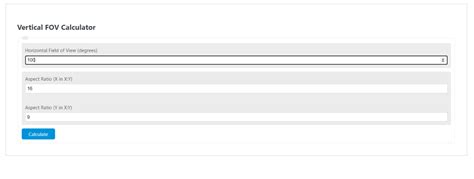 Vertical FOV Calculator - Calculator Academy